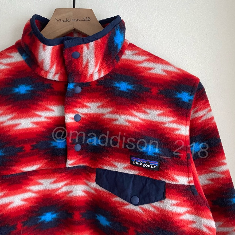 Patagonia Small Synchilla Wild Desert Snap-T Pullover Western Aztec S - Picture 4 of 11